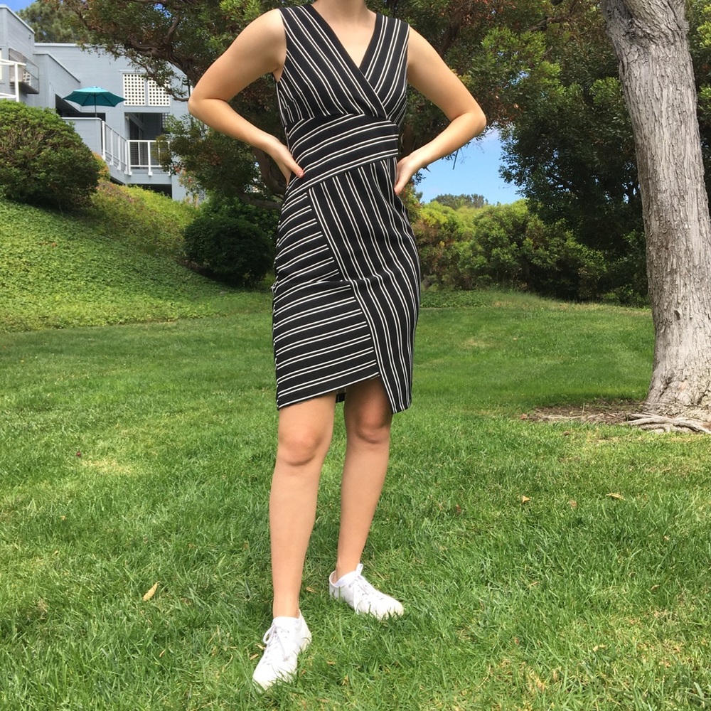 Black & White Striped Dress